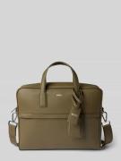 BOSS Laptoptasche aus echtem Leder Modell 'ZAIR' in Oliv, Größe 1