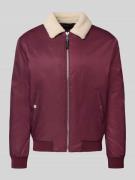 MCNEAL Regular Fit Jacke mit Umlegekragen in Bordeaux, Größe L