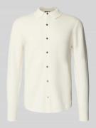 Christian Berg Men Strickjacke mit Knopfleiste in Offwhite, Größe L