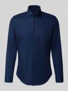 SEIDENSTICKER Slim Fit Business-Hemd mit Kentkragen in Marine, Größe 3...