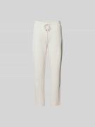 Juvia Slim Fit Sweathose mit Tunnelzug in Ecru, Größe S