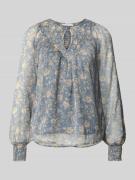 Pepe Jeans Relaxed Fit Chiffon-Bluse mit floralem Allover-Muster Model...