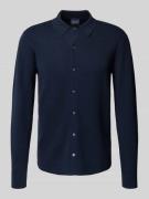 Christian Berg Men Strickjacke mit Knopfleiste in Marine, Größe 3XL