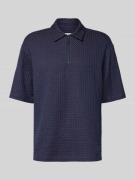 Les Deux Regular Fit Poloshirt mit Strukturmuster Modell 'Lenny' in Ma...