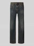 Levi's® Relaxed Straight Fit Jeans im Used-Look Modell '555' in Blau, ...