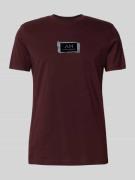 Antony Morato T-Shirt mit Label-Print in Bordeaux, Größe L