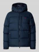 Polo Ralph Lauren Daunenjacke mit Logo-Stitching in Marine, Größe L