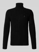 Polo Ralph Lauren Slim Fit Strickpullover aus Woll-Kaschmir-Mix in Bla...