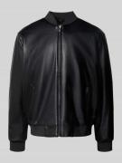 Calvin Klein Jeans Bomberjacke mit Stehkragen in Black, Größe L