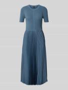BOSS Figurbetontes Midikleid aus Viskose-Mix Modell 'FADRIDI' in Rauch...