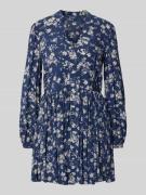 Polo Ralph Lauren Minikleid aus reiner Viskose mit V-Ausschnitt in Bla...