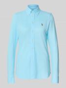 Polo Ralph Lauren Slim Fit Hemdbluse mit Button-Down-Kragen in Tuerkis...