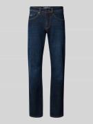 MAC Slim Fit Jeans im 5-Pocket-Design in Dunkelblau, Größe 31/30