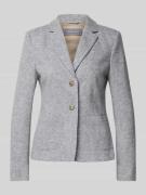 WHITE LABEL Slim Fit Blazer aus Woll-Mix mit Reverskragen in Hellgrau,...