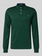 Polo Ralph Lauren Slim Fit Poloshirt in Logo-Stitching in Dunkelrot, G...