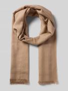 HUGO Schal aus Modal-Baumwoll-Mix Modell 'Anyta' in Hellbraun, Größe 1