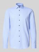 Jake*s Regular Fit Business-Hemd mit Kentkragen in Bleu, Größe 41/42