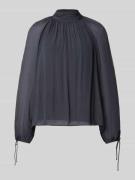 Herzensangelegenheit Blusenshirt mit Stehkragen in Anthrazit, Größe 34