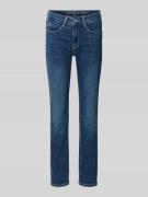 MAC Cropped Jeans mit Eingrifftaschen in Blau, Größe 34/29