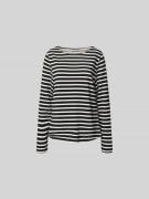 Juvia Relaxed Fit Longsleeve aus Baumwoll-Mix in Black, Größe L