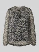 Only Regular Fit Bluse mit V-Ausschnitt Modell 'DITSY' in Black, Größe...