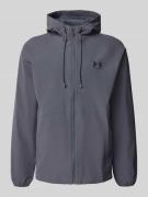 Under Armour Regular Fit Windbreaker mit Logo-Print in Anthrazit, Größ...