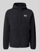 Under Armour Regular Fit Windbreaker mit Logo-Print in Black, Größe L