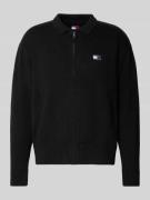 Tommy Jeans Relaxed Fit Strickjacke aus reiner Baumwolle in Black, Grö...