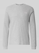 Calvin Klein Jeans Longsleeve mit Label-Detail in Hellgrau Melange, Gr...