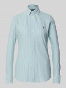 Polo Ralph Lauren Slim Fit Hemdbluse mit Button-Down-Kragen in Gruen, ...