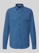 OLYMP Level Five Regular Fit Cordhemd mit Kentkragen in Jeansblau, Grö...