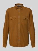 OLYMP Level Five Regular Fit Cordhemd mit Kentkragen in Cognac, Größe ...