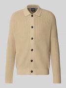 OLYMP Level Five Strickjacke mit Knopfleiste in Ecru, Größe L