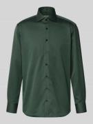 ETERNA Modern Fit Business-Hemd mit Haifischkragen in Oliv, Größe 41