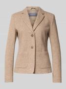 WHITE LABEL Slim Fit Blazer aus Woll-Mix mit Reverskragen in Sand, Grö...