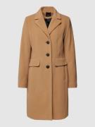 Fuchs Schmitt Wollmantel mit Kaschmir-Anteil in Camel, Größe 42