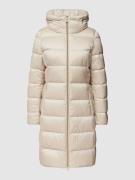 Geox Steppmantel mit herausnehmbarerer Kapuze in Hellgrau, Größe 48