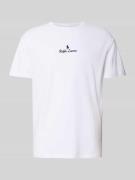 Polo Ralph Lauren T-Shirt mit Label-Stitching in Weiss, Größe L