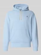 Polo Ralph Lauren Regular Fit Hoodie mit Logo-Stitching in Hellblau, G...