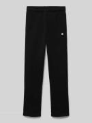 CHAMPION Regular Fit Sweatpants mit Logo-Print in Black, Größe 128