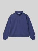 CHAMPION Hoodie mit Troyer-Kragen in Blau, Größe 128