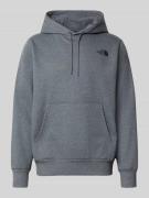 The North Face Hoodie mit Label-Print in Mittelgrau Melange, Größe L