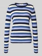 Christian Berg Woman Strickpullover mit Rundhalsausschnitt in Dunkelbl...