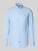Tommy Hilfiger Regular Fit Businesshemd aus reiner Baumwolle in Bleu, ...