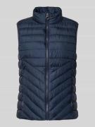 s.Oliver RED LABEL Slim Fit Steppweste mit Stehkragen in Marine, Größe...