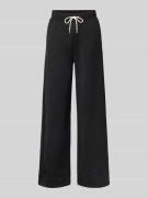 Guess Activewear Wide Leg Stoffhose mit Strukturmuster Modell 'PEONY' ...