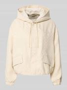 Guess Activewear Jacke mit Kapuze in Offwhite, Größe XL