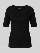 Tom Tailor Regular Fit T-Shirt aus Baumwoll-Mix in Black, Größe L
