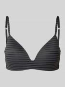 Marc O'Polo BH mit Streifenmuster in Black, Größe 75A