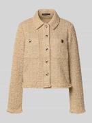 Betty Barclay Blazer in Bouclé-Opik in Beige, Größe 36